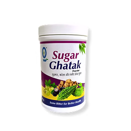 sugar ghatak ayurvedic diabetic management powder combination of neem ,jamun,karela,gurmar,bael patta,tulsi patta etc.