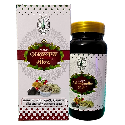 ASHWAGANDHA MALT A holistic approach to enhancing general health and vitality.