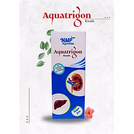 Aquatrigon kwath-A powerful Ayurvedic blend of Punarnava, Kasni, Makoy & Varun Chhal for kidney detox, liver care, and fluid balance.