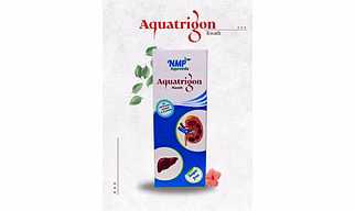 Aquatrigon kwath-A powerful Ayurvedic blend of Punarnava, Kasni, Makoy & Varun Chhal for kidney detox, liver care, and fluid balance.