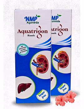 Aquatrigon kwath-A powerful Ayurvedic blend of Punarnava, Kasni, Makoy &amp; Varun Chhal for kidney detox, liver care, and fluid balance.-1-sm