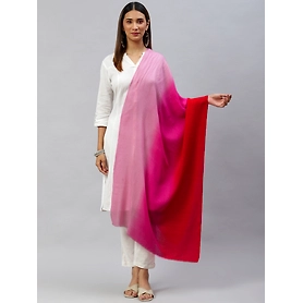 Pink shawl with ombre shades
