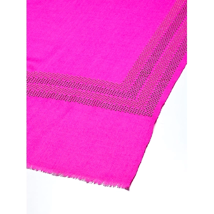 Pink shawl with swarovski crystals border pattern-1