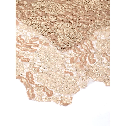 Golden Shawl with lace, winter shawls for women-3