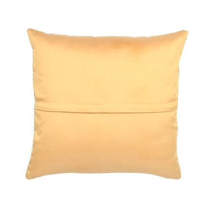 Golden Cushion Cover,  hand embroidered, Designer Cushion Cover-3