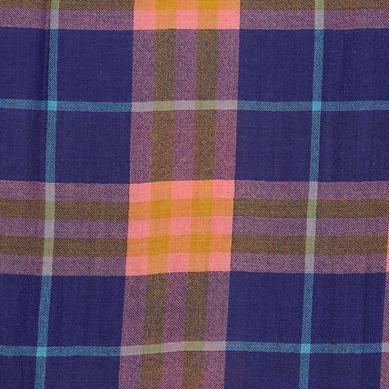 Pashmina Shawl Handwoven Plaid Checks Shawl-2