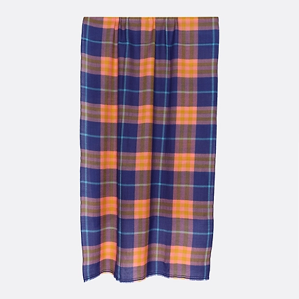 Pashmina Shawl Handwoven Plaid Checks Shawl-3