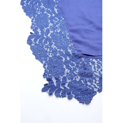 Blue Ombre Lace Shawl- ideal women's winter shawl-7