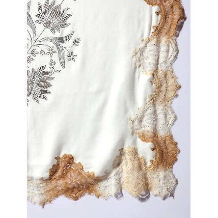 beige shawl with lace and swarovski-6