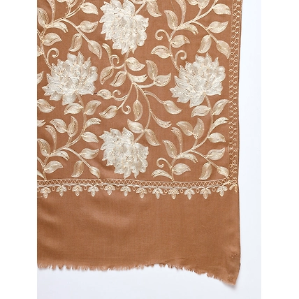Aari embroidered shawl, kashmiri woolen shawl online-5