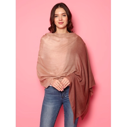 Brown Ombre Pure Pashmina Online Multi shaded shawl, shawls for dresses-3