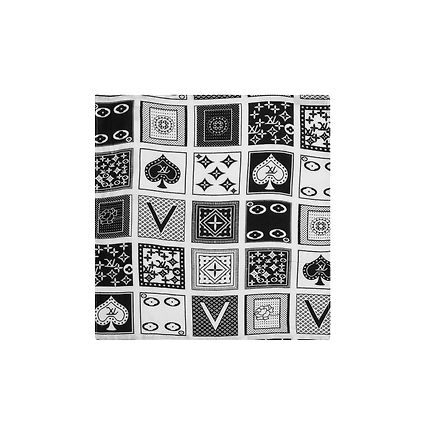 Pocket square for black suit,  Black &amp; White abstract design pocket square-2