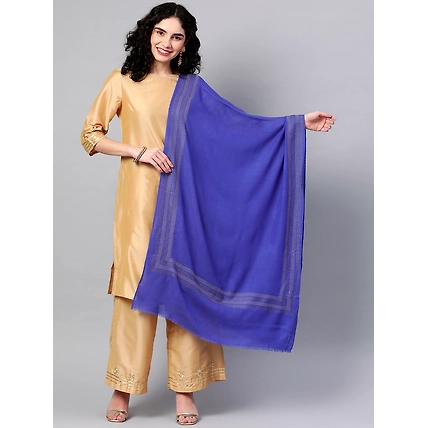 Blue Shawl Online with swarosvki border-MOD-SV-CRYS-BL-FW-22