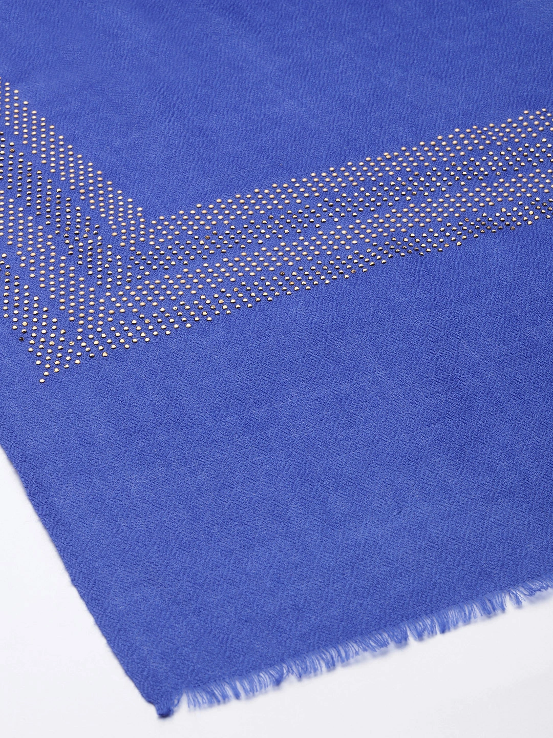 Blue Shawl Online with swarosvki border-3