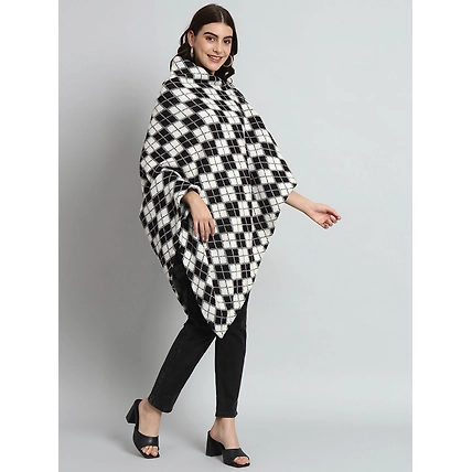 Woolen Poncho online for women-MOD-AW-BW-PONCHO