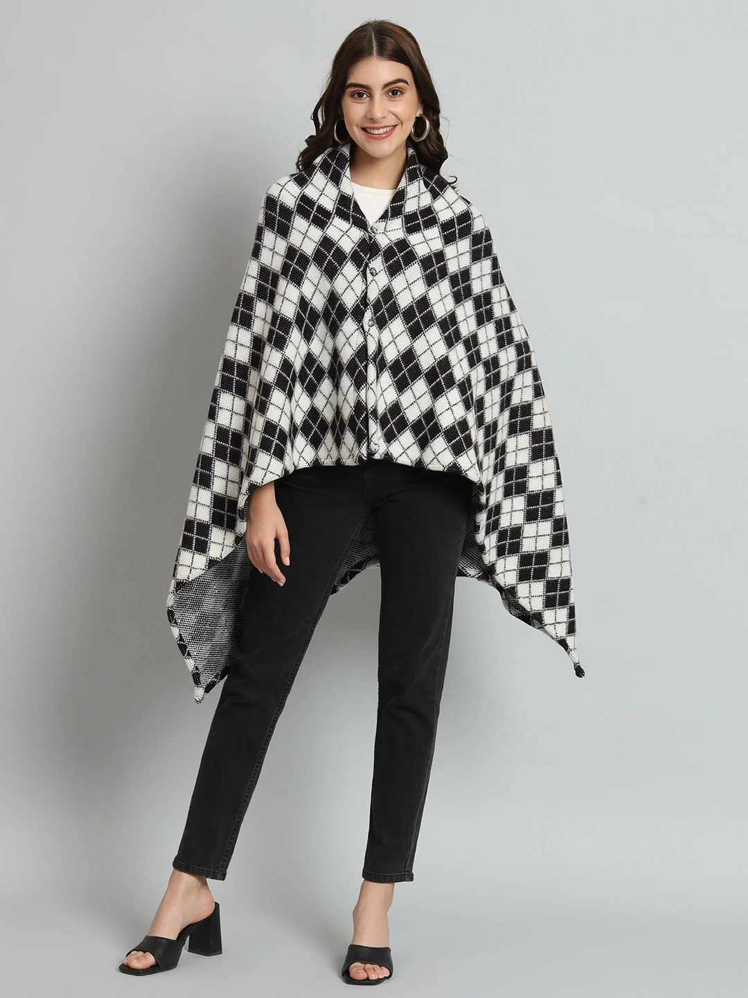 Woolen Poncho online for women-2