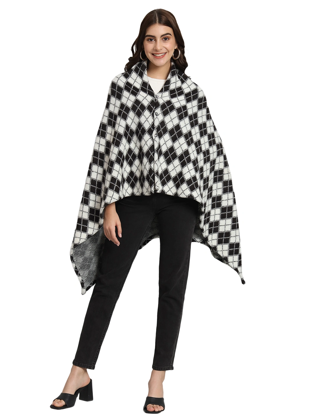 Woolen Poncho online for women-3