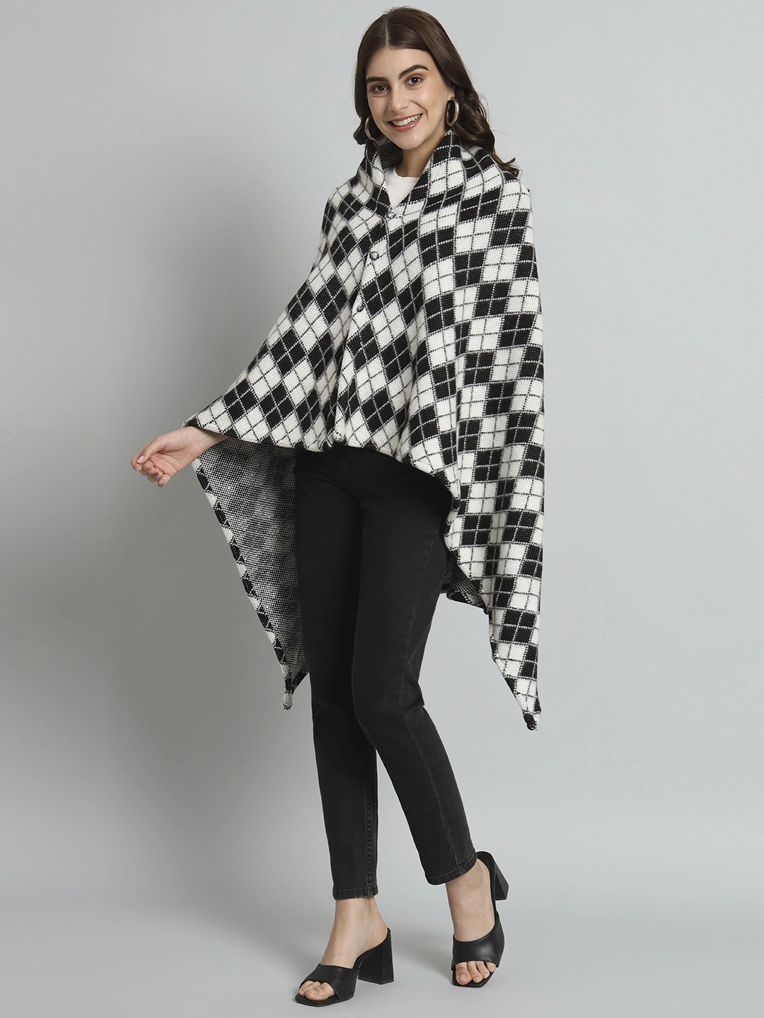 Woolen Poncho online for women-4