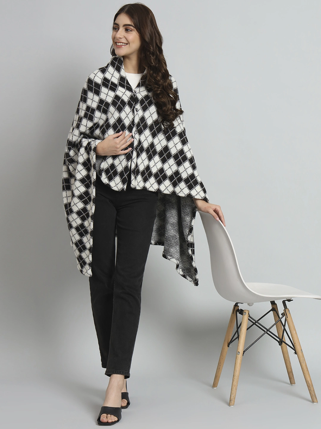 Woolen Poncho online for women-5