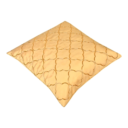 Golden Cushion Cover, 16x16 cushion covers set, hand embroidered-3
