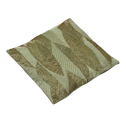 Green Cushion Covers Set, Embellished &amp; Hand Embroidered-2