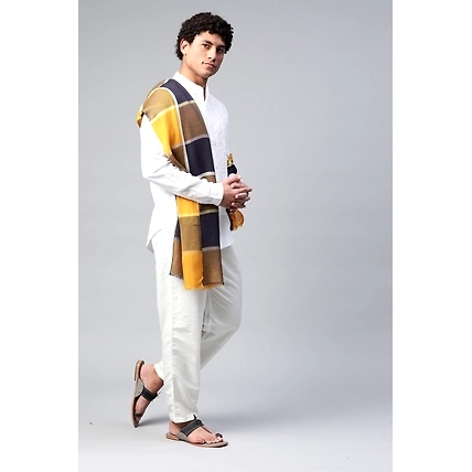 Multi colour Checks Men Shawl-5