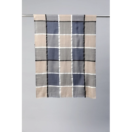 Grey Checks Men's Shawl-4