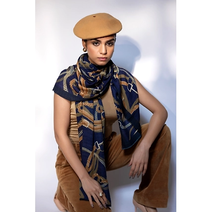 Printed Shawl for dress, best shawl to wear with dress-2