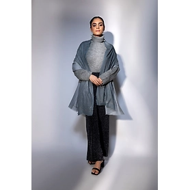 Grey Shawl with Swarovski Design
