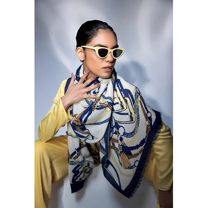 Printed Shawl for party dress, best shawl to wear with dress-4