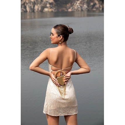 Heart Shaped Clutch- Ideal Golden Clutch-5