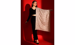 Kashmiri Embroidered Shawl for Women: Elegant Sozni embroidery Kashmiri Shawl Collection