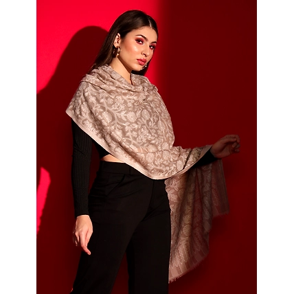 Kashmiri Embroidered Shawl for Women: Elegant Sozni embroidery Kashmiri Shawl Collection-1