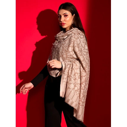 Kashmiri Embroidered Shawl for Women: Elegant Sozni embroidery Kashmiri Shawl Collection-2