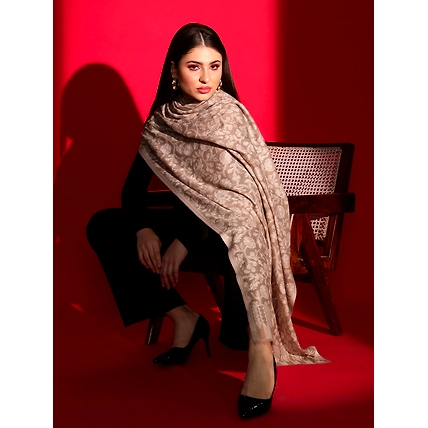 Kashmiri Embroidered Shawl for Women: Elegant Sozni embroidery Kashmiri Shawl Collection-4