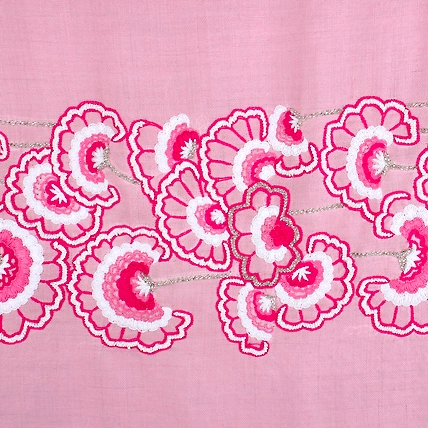 Baby Pink Shawl 100% Pure Pashmina Shawl, hand embroidery shawl with floral artwork pattern, kashmiri shawls online-6