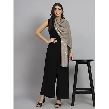Gold leaf Printed Shawl Online-1