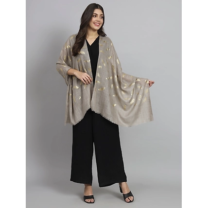 Gold leaf Printed Shawl Online-3