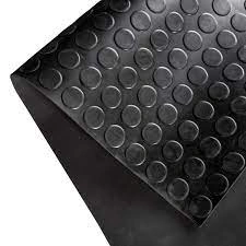 Black Coin Rubber Mat Anti Slip-2