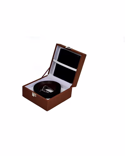 Luxury Combo Set of Leather Reversible Belt and Gents Wallet-12433829