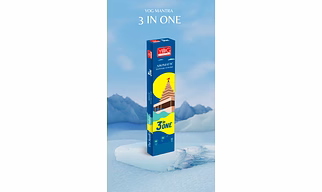 Yog Mantra 3 in 1 Incense Sticks (Box Packing)