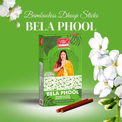 yogmantra yog mantra dhoopsticks bela phool -(pack of 1)