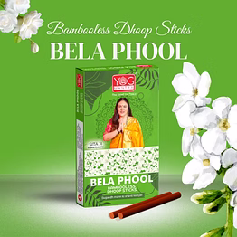 yogmantra yog mantra dhoopsticks bela phool -(pack of 12)