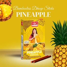 yogmantra dhoopsticks pineapple -(pack of 12)