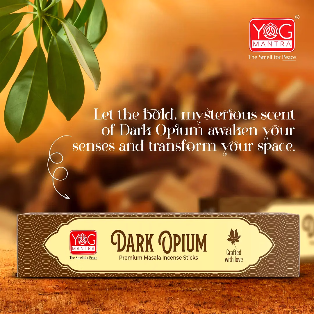 Yog Mantra Dark Opium Premium Masala Incense Sticks (Pack of 1) image 1
