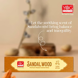 yogmantra yog mantra sandalwood premium masala incense sticks (pack of 1)