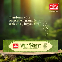 yogmantra yog mantra wild forest premium masala incense sticks (pack of 1)