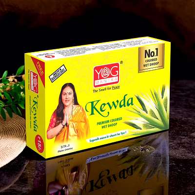 yogmantra yog mantra kewda premium colored wet dhoops – (pack of 12)