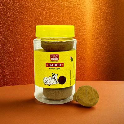yogmantra yog mantra natural cow dung uple – (pack of 1)