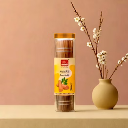 yogmantra yog mantra sandal premium flora jar incense sticks(300gm)- pack of 1